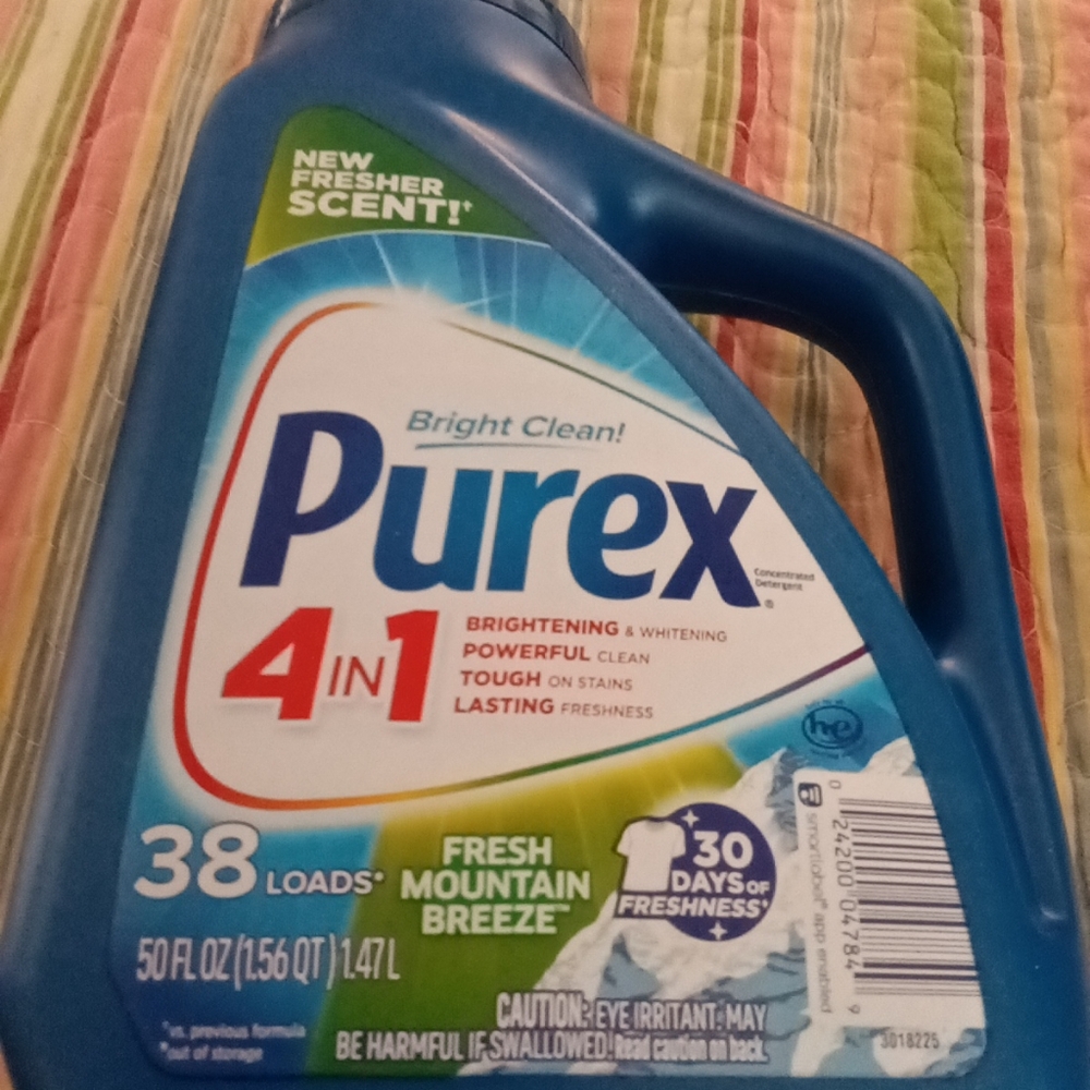 QTY 4 PUREX 4 IN 1 Mountain Breeze  38 Loads Each